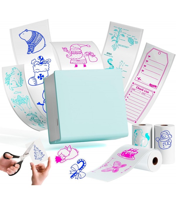 Mini Printer Sticker Maker M02, Thermal Bluetooth ...