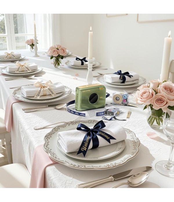 Label Printer, A30 Label Maker Machine with Waterproof Labels, Mini Bluetooth Wireless Portable Small Label Maker, Mini Sticker Printer Rechargeable for Christmas Decorations, Cloth Name Tag