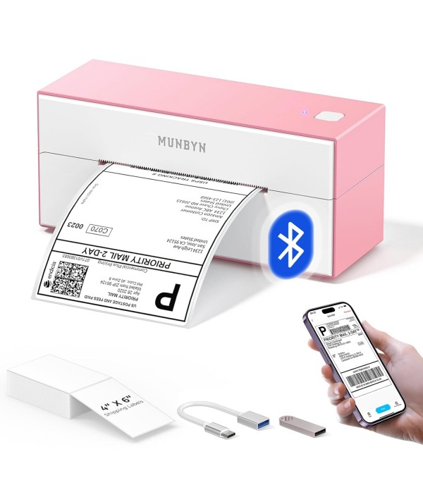 NOZNE Bluetooth Thermal Label Printer, 241BT 4X6 W...