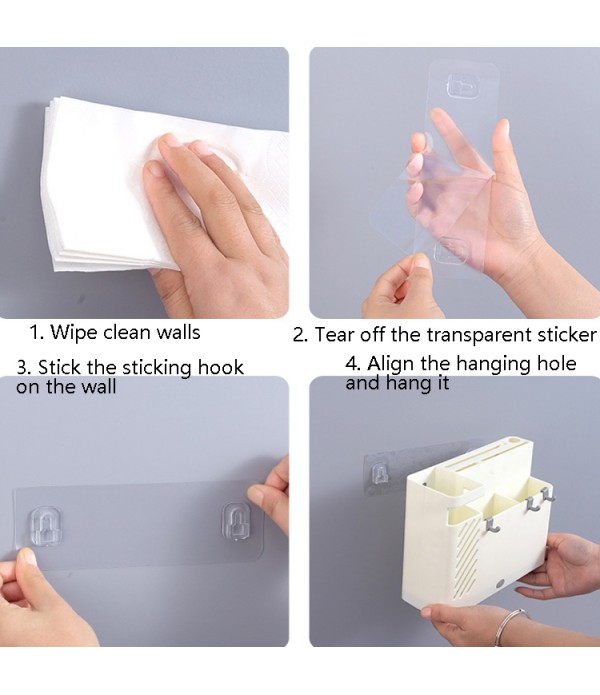 Chopsticks Basket Rack Wall-Mounted Chopstick Cage Household Multifunctional Spoon Knife Holder Integrated CStorage Box(Gray)