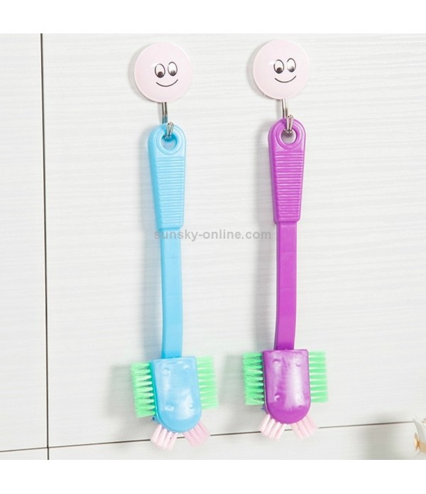 Long Handle Shoe Brush Cleaning Shoe Cleaning Brush Household Items Soft Hair Multi-head Brush Random Color