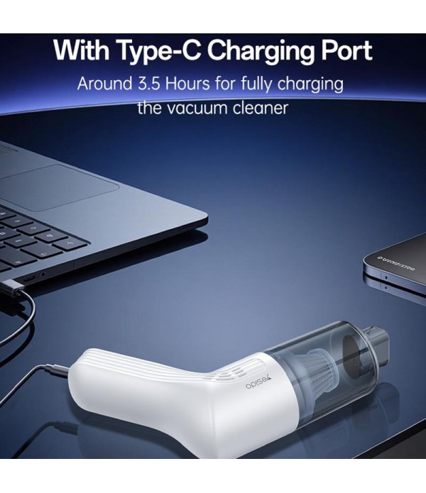 Yesido VC10 Car Portable Handheld Vacuum Cleaner(White)