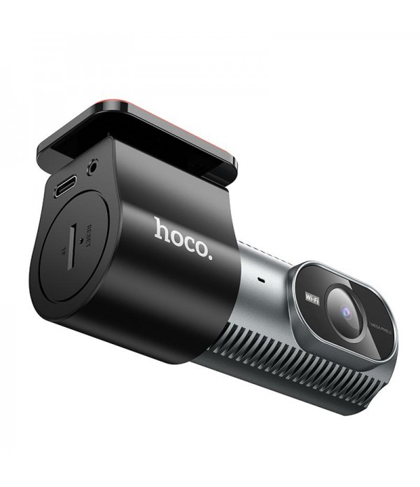 hoco DV13 720P HD Night Vision Screenless Hidden WiFi Driving Recorder(Metal Grey)