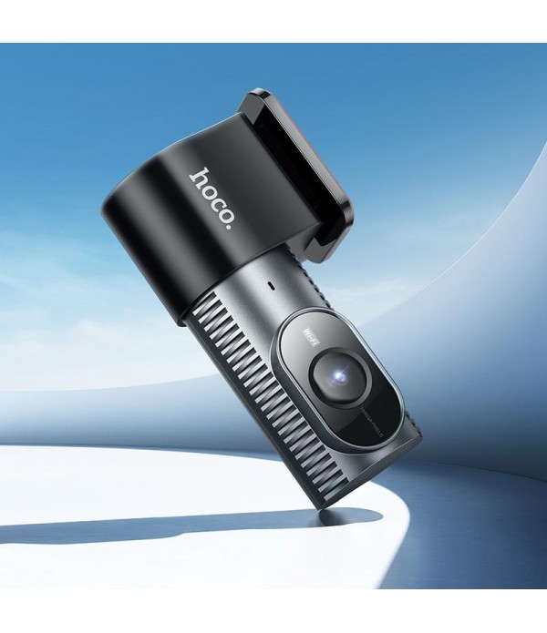 hoco DV13 720P HD Night Vision Screenless Hidden WiFi Driving Recorder(Metal Grey)