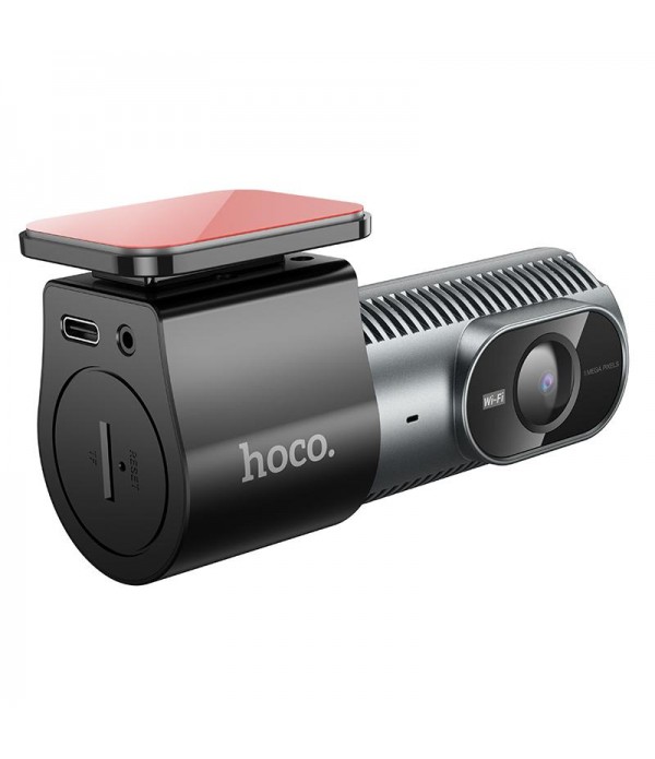 hoco DV13 720P HD Night Vision Screenless Hidden WiFi Driving Recorder(Metal Grey)