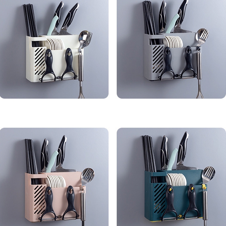 Chopsticks-Basket-Rack-Wall-Mounted-Chopstick-Cage-Household-Multifunctional-Spoon-Knife-Holder-Integrated-CStorage-BoxGray-TBD0552489901C-2