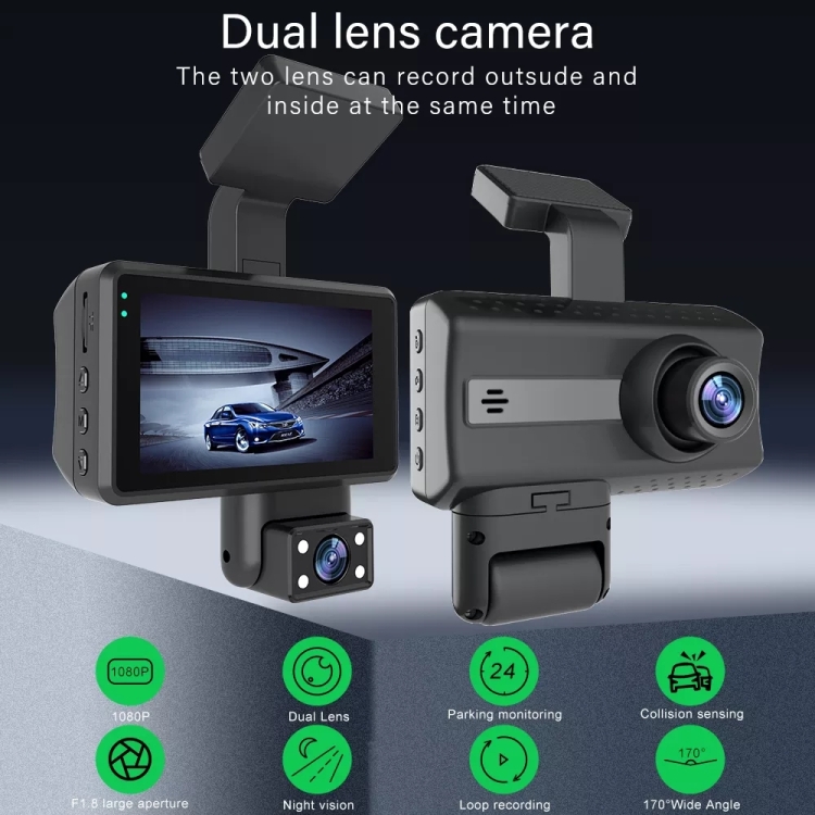 Front-and-Rear-Dual-Camera-HD-InfraredNight-Vision-Car-Dash-Cam-Driving-Recorder-CRP5974-3